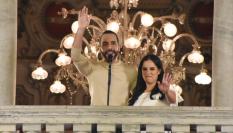 Nayib Bukele celebra su más que previsible victoria a las pocas horas del cierre de los colegios