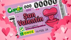 Sorteo del Cupón Extra de San Valentín de la ONCE 2024