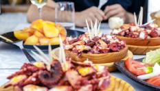 El pulpo, uno de los platos más típicos de la cocina gallega.