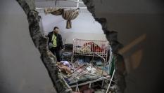 Imagen de archivo de los destrozos causados por anteriores bombardeos israelíes hospital Nasser, en Jan Yunis (Gaza).