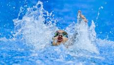 Hugo González, en plena competición