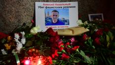 Memorial en recuerdo a Alexéi Navalni en Rusia