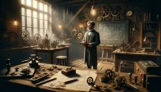 Imagen conceptual del inventor Leonardo Torres Quevedo