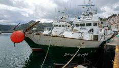 Imagen de archivo de pesqueros en Ondarroa (Bizkaia, Vizcaya).