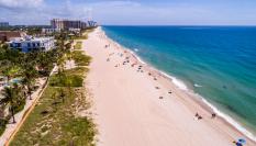 Imagen de archivo de la playa Lauderdale-by-the-Sea de Florida, donde tuvo lugar el suceso