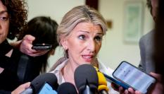 Yolanda Díaz, este miércoles en el Congreso