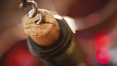 Corcho de una botella de vino