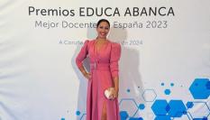 Loida González, en los Premios Educa Abanca