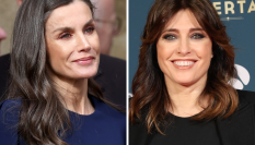 La reina Letizia y Helena Resano.