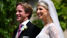 Lady Gabriella Windsor y Thomas Kingston, en su boda.