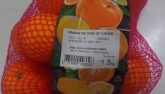 La malla de naranjas cultivada en Turquía que se han retirada de la venta en Francia.