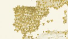 Mapa interactivo de la Real Academia de Historia de España.