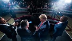 Donald Trump en un acto electoral del Partido Republicano.