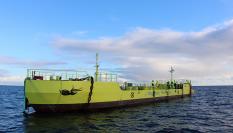 Pruebas de navegación de la plataforma Atir de Magallanes Renovables en la ría de Vigo