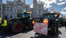 Imagen de archivo de una de las últimas tractoradas en Madrid.