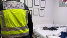 Imagen de la vivienda del detenido facilitada por la Policía Nacional