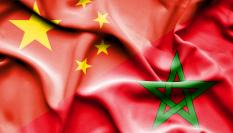 La bandera de Marruecos y China