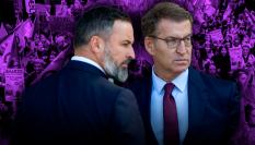 Santiago Abascal y Alberto Núñez Feijóo.