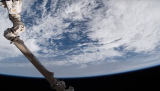 Captura de uno de los vídeos de la Tierra, tomado desde la Estación Espacial Internacional.