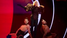 El dúo Nebulossa intrepreta 'Zorra' en el Benidorm Fest 2024.