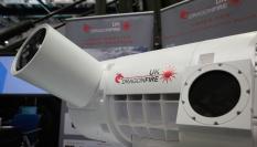 El arma láser DragonFire en un evento celebrado en Londres en 2019