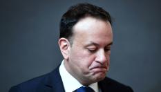 Leo Varadkar gesticula en un acto reciente