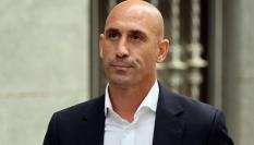 Luis Rubiales, de camino a la Audiencia Nacional el día de su declaración judicial