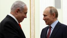 Benjamin Netanyahu y Vladimir Putin.