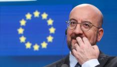 El presidente del Consejo Europeo, Charles Michel, en una rueda de prensa.