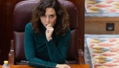 Imagen de archivo de la presidenta de la Comunidad de Madrid, Isabel Díaz Ayuso, en la Asamblea.