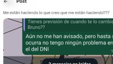 El mensaje publicado por @hridvitisson