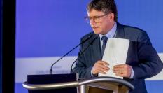 Carles Puigdemont, durante un discurso