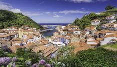 Vista panorámica de Cudillero, en Asturias.