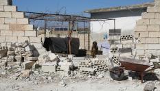 Foto de archivo de un ataque en Siria.