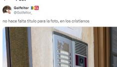 El mensaje de @golfeitor_