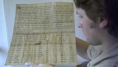 Antiguo pergamino localizado hace unos años en Devon, en Reino Unido.