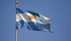 Bandera de Argentina.