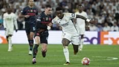 Uno de los lances del Real Madrid-Manchester City