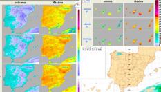 Mapa de previsiones de AEMET