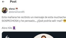 El mensaje que ha recibido @elenamaro05