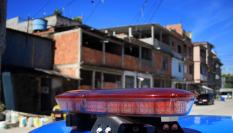 Coche de policía en Rio de Janeiro.