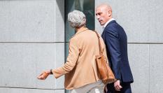Imagen de archivo del expresidente de la RFEF, Luis Rubiales, saliendo de la Audiencia Nacional.