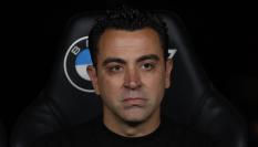 El entrenador del FC Barcelona, Xavi Hernández, en el Clásico del Bernabéu.