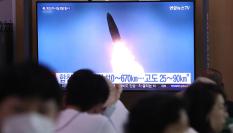 Imagen de archivo de un lanzamiento de misiles norcoreanos.