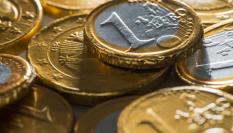 Monedas de euro evidentemente falsas