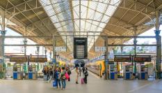 Estación de tren en Oporto.