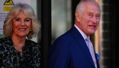 Los reyes Carlos III y Camila, este martes en Londres.