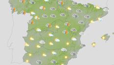 Mapa de AEMET para este miércoles 1 de mayo