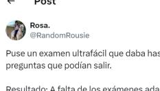 El mensaje de la usuaria @RandomRuise