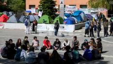 Estudiantes de la UCM acampados por Gaza
